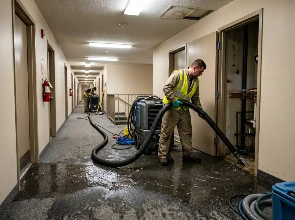 multi-unit-apartment-hallway-f-005 — frequently asked questions, Emergency Burst Pipe Water Extraction & Removal in Old Gree…